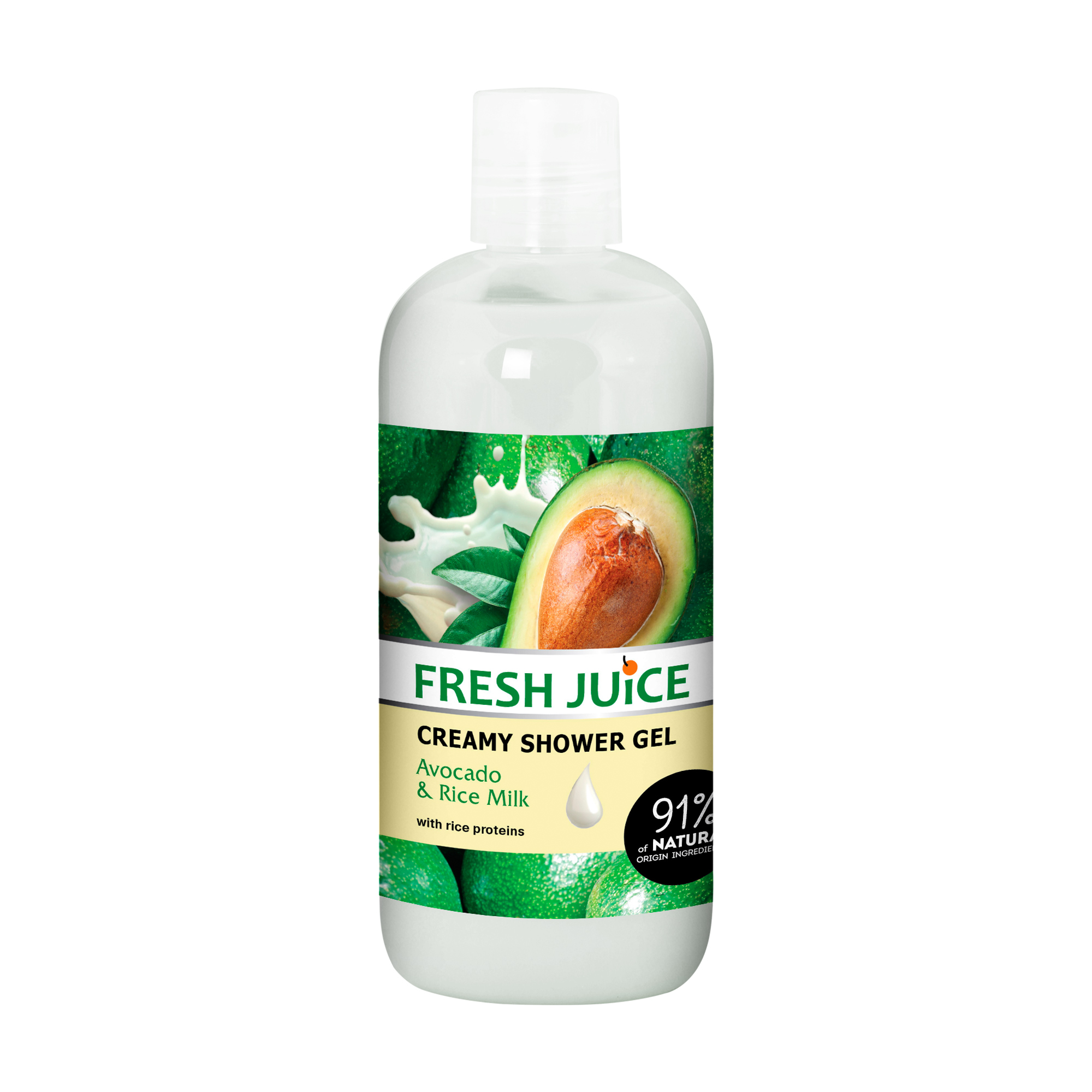 Крем-гель для душу Fresh Juice Avocado &amp; Rice Milk, 500 мл
